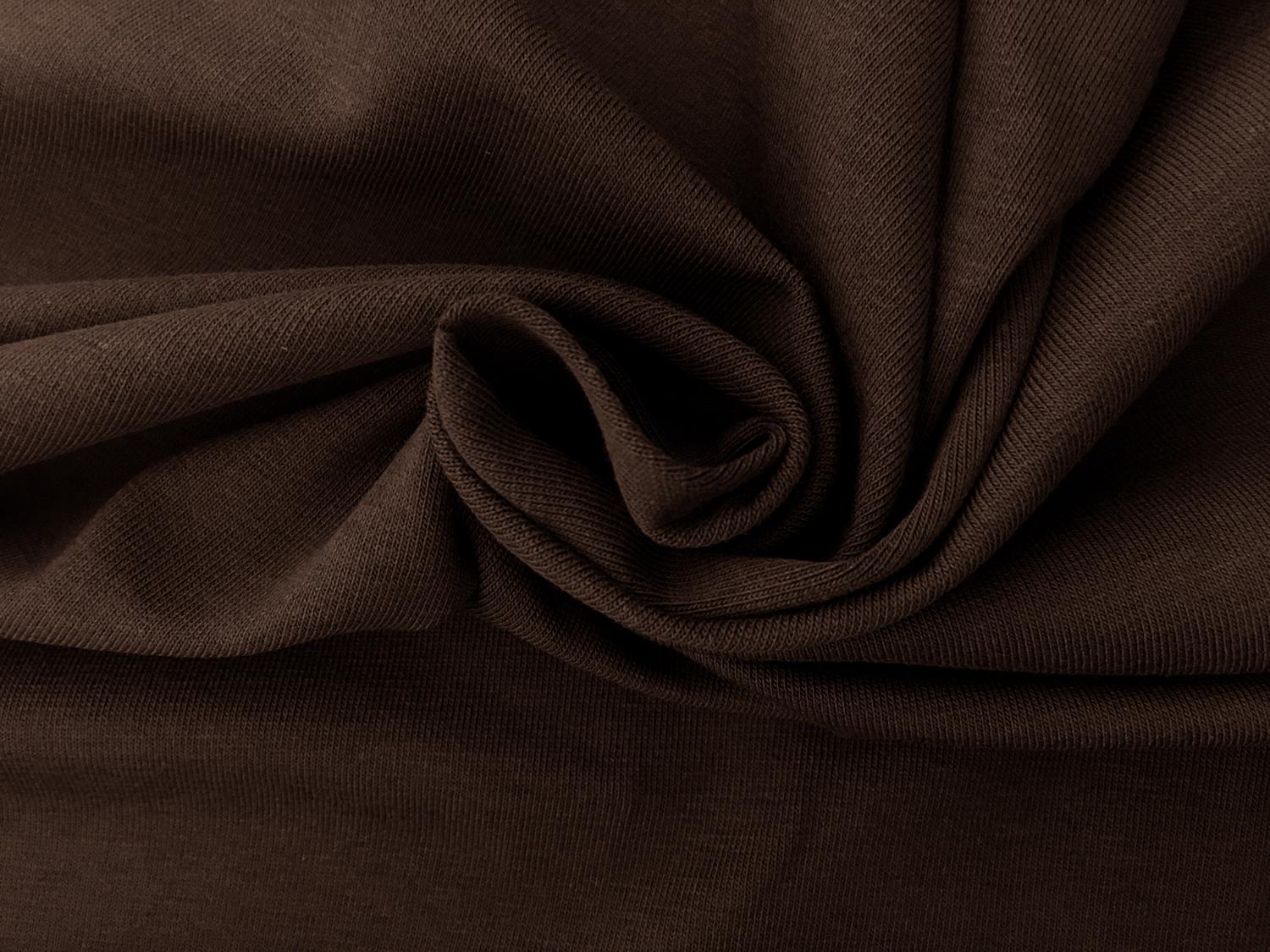 Laguna Cotton Spandex Jersey in Chocolate1