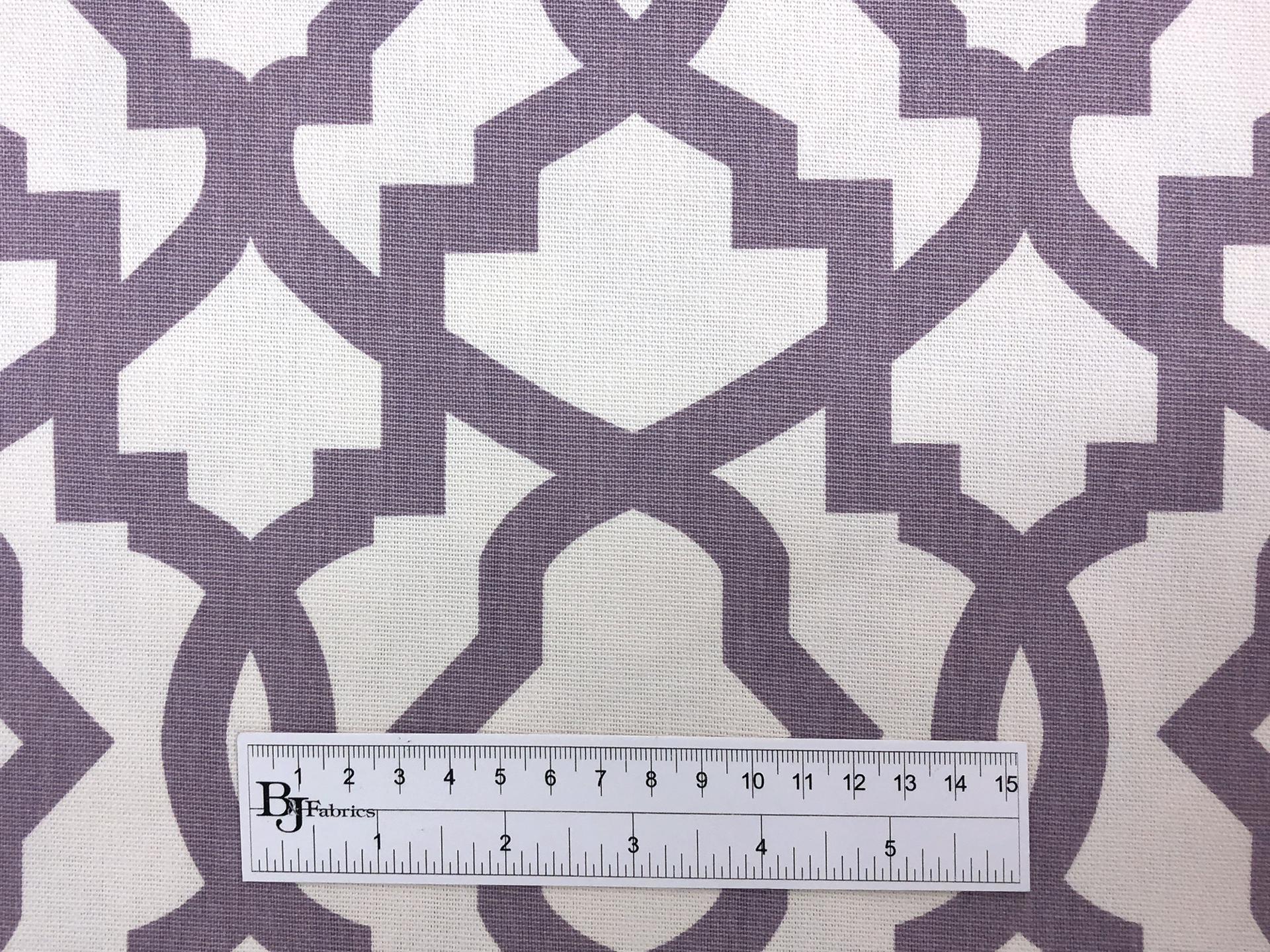 Lilac Imperial Trellis Cotton Canvas Print3