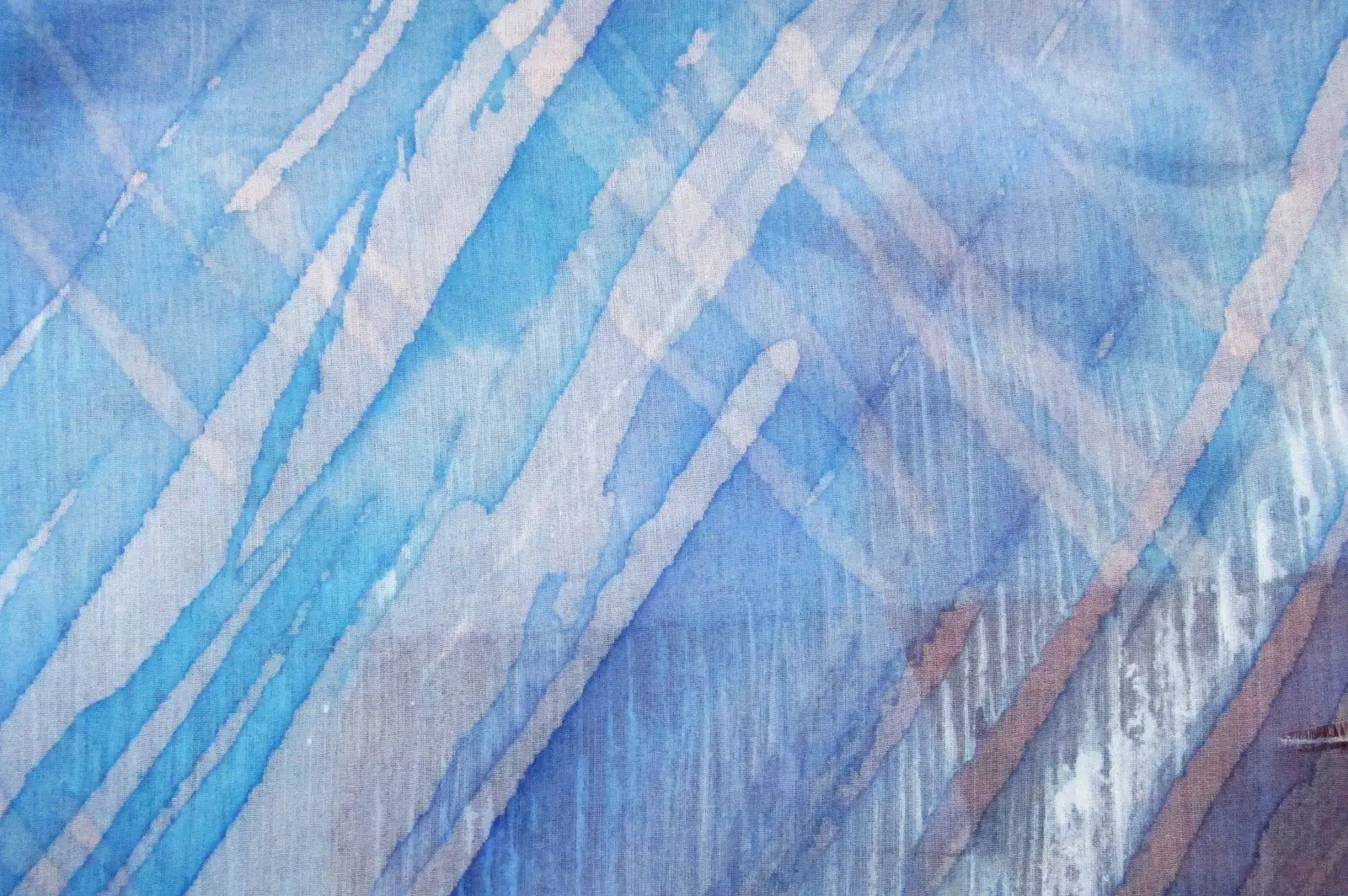 Hand Painted Silk Organza0