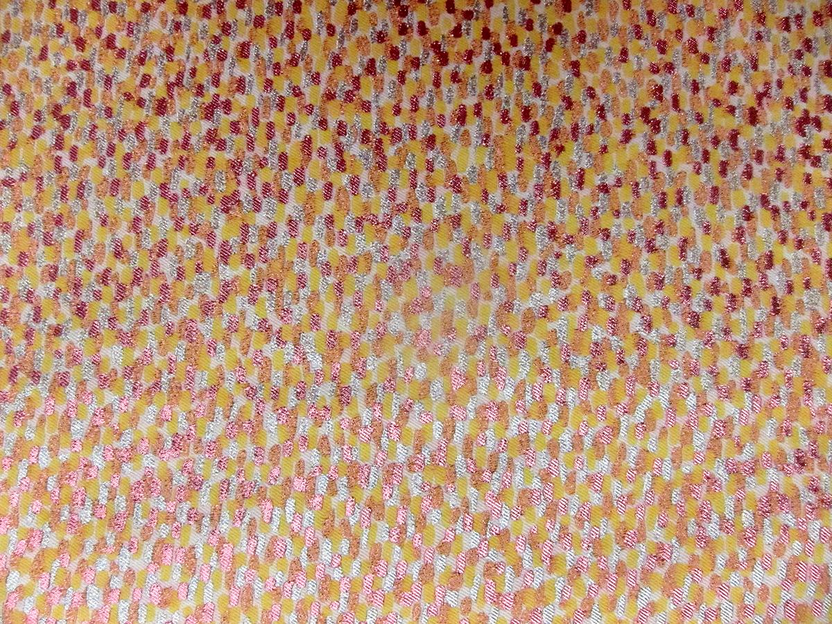 Metallic Silk Blend Jacquard0