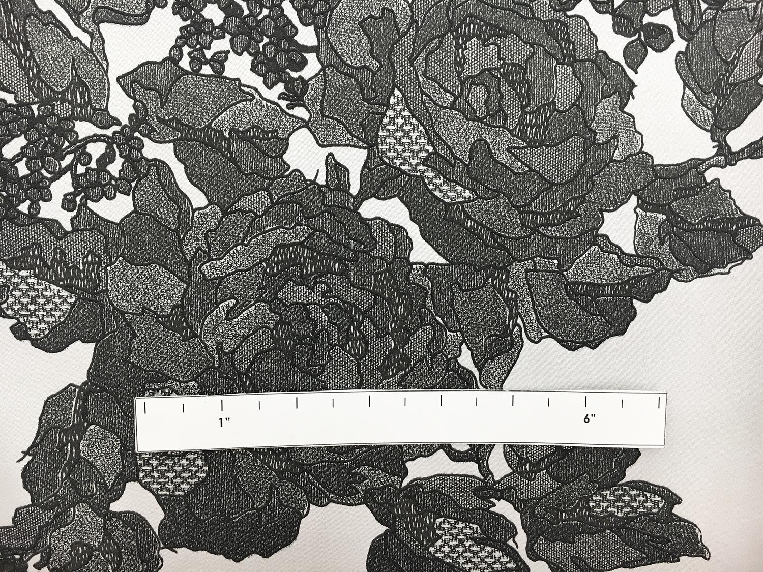 Polyester Silk Blend Double Face Appliqued Zibelline2