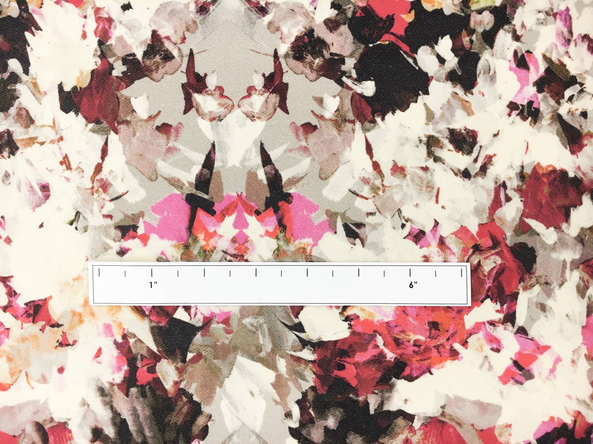 Printed Heavy Silk and Wool with Large Sections of Painterly Florals1