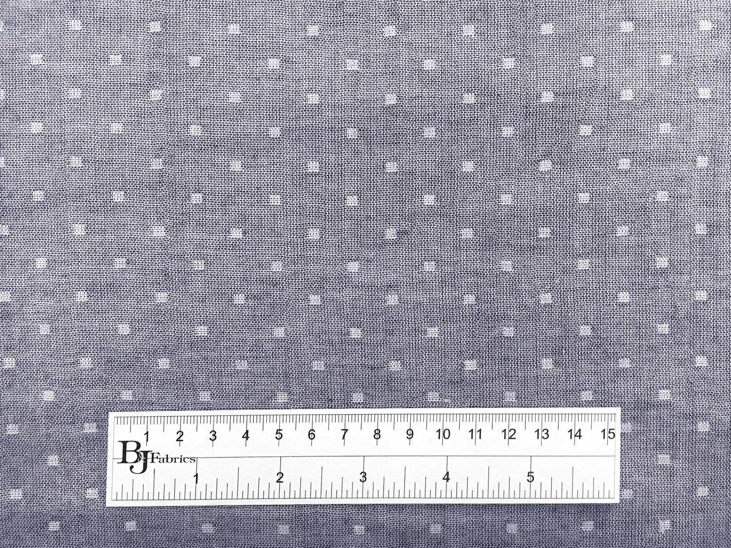 Double Gauze Cotton Chambray Dobby in Indigo4