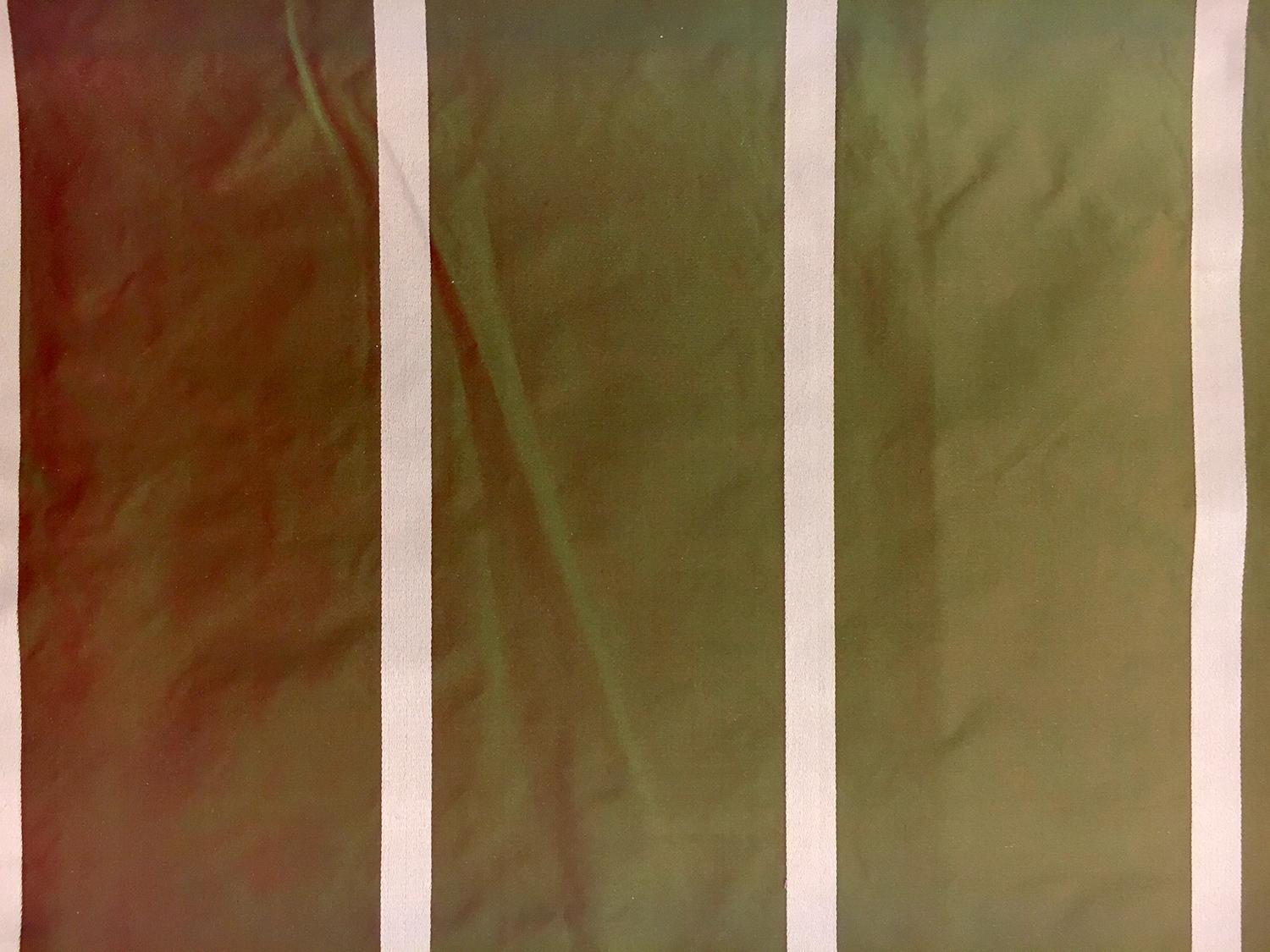 Iridescent Silk Taffeta with Satin Stripes0