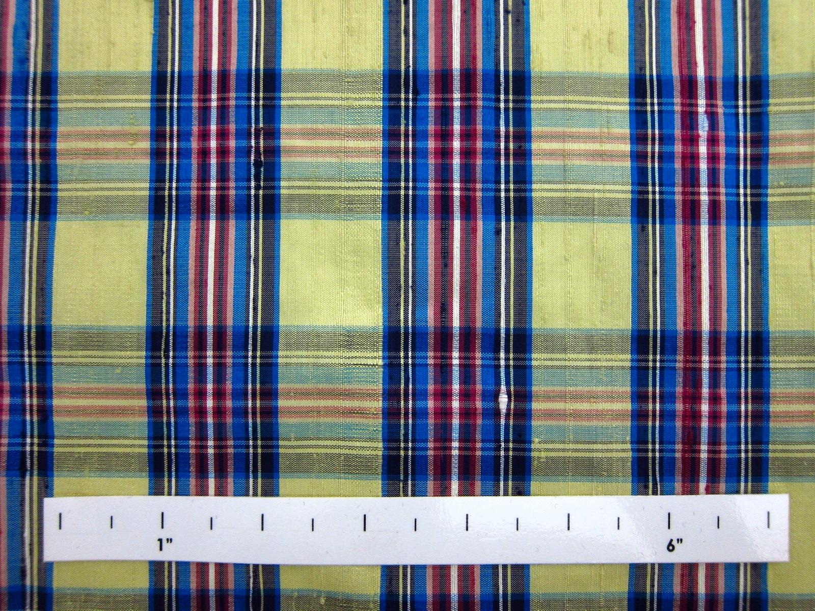Silk Shantung Plaid1