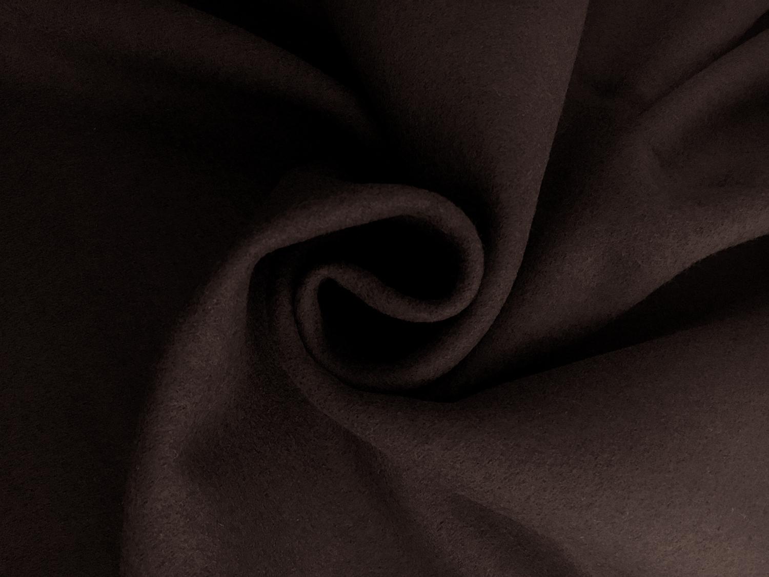 Italian Felted Wool Double Knit in Espresso 1