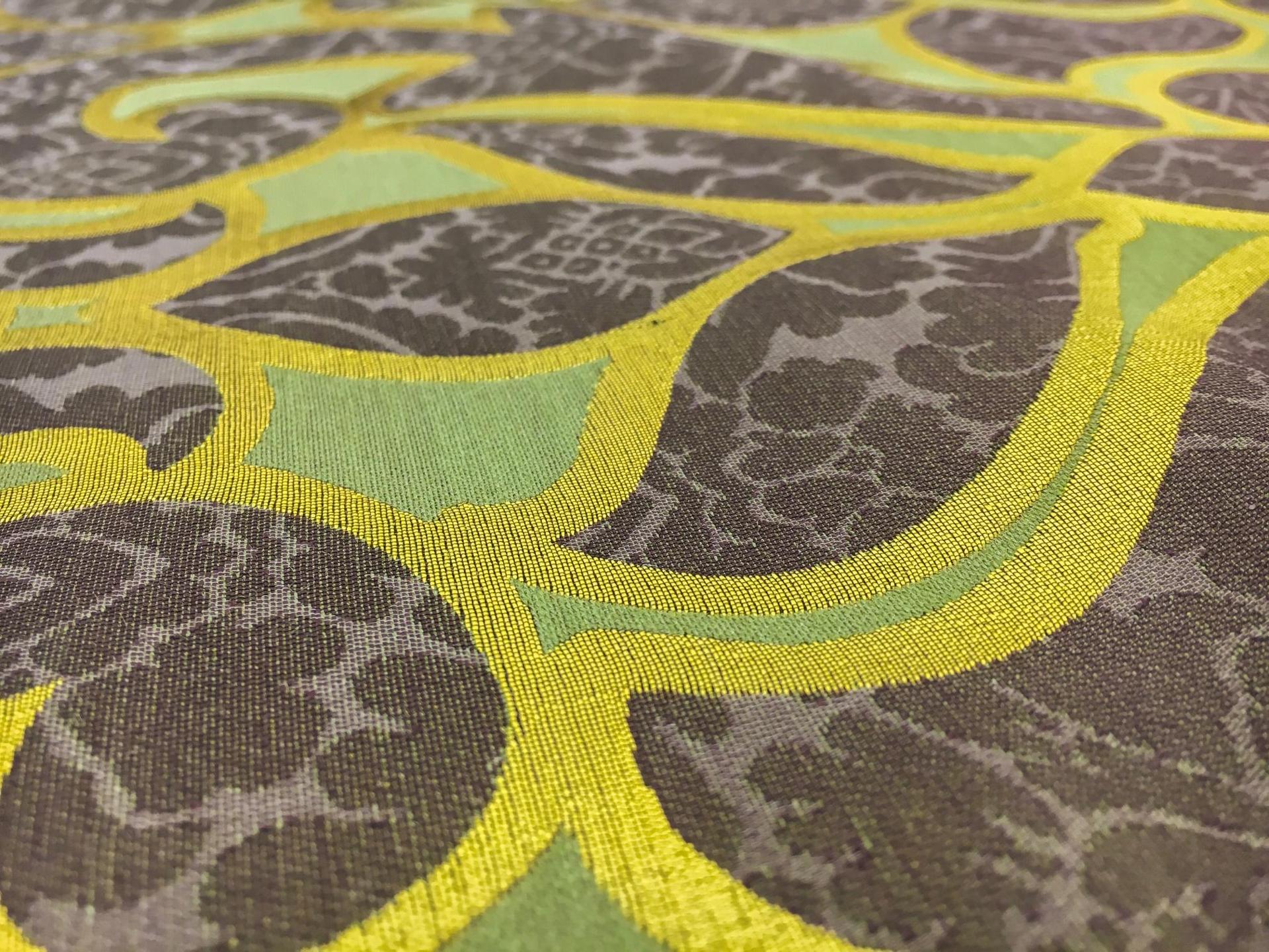 Silk and Polyester Jacquard with Abstract Geometric Patterns2