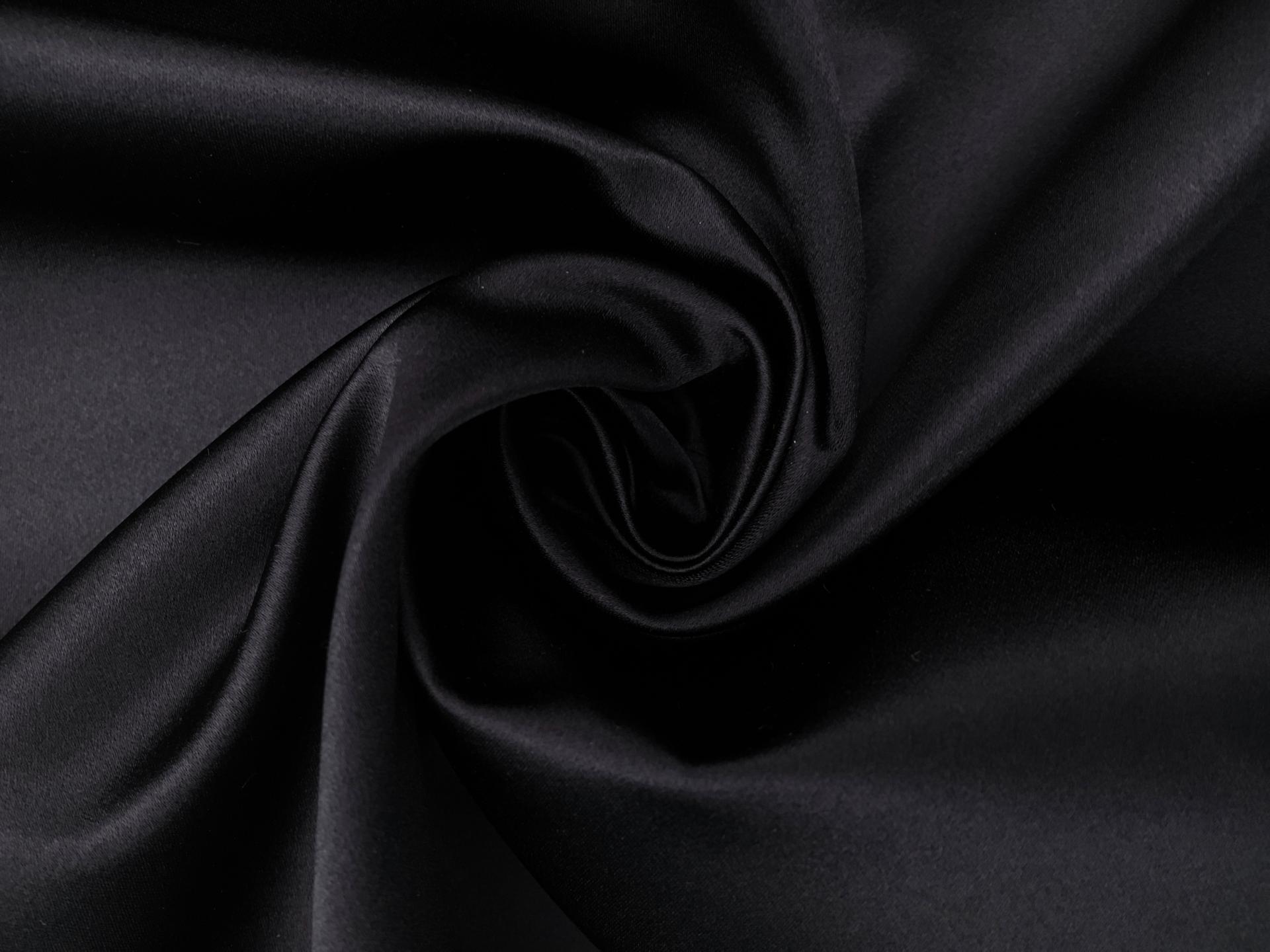 Italian Silk Duchesse Satin in Graphite