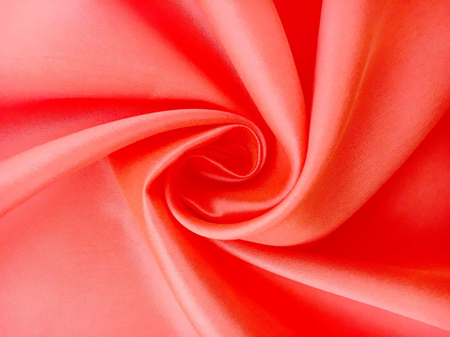 Silk and Polyester Zibeline in Neon Salmon0