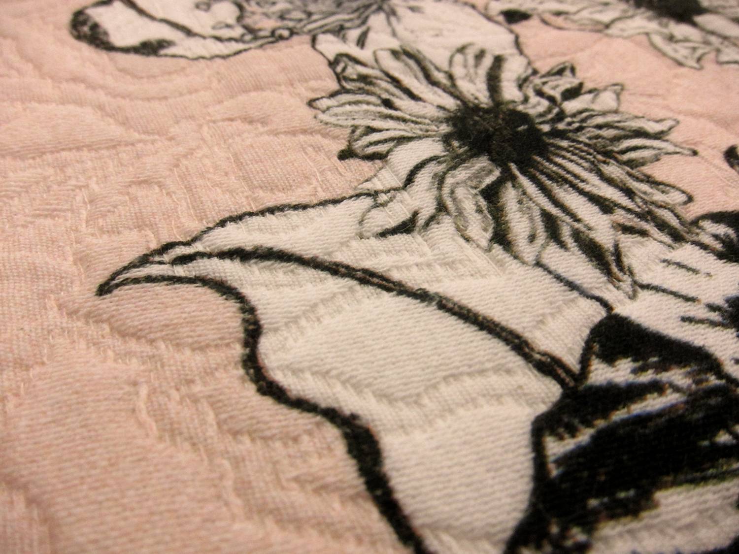 Cotton Blend Matelasse Print 2