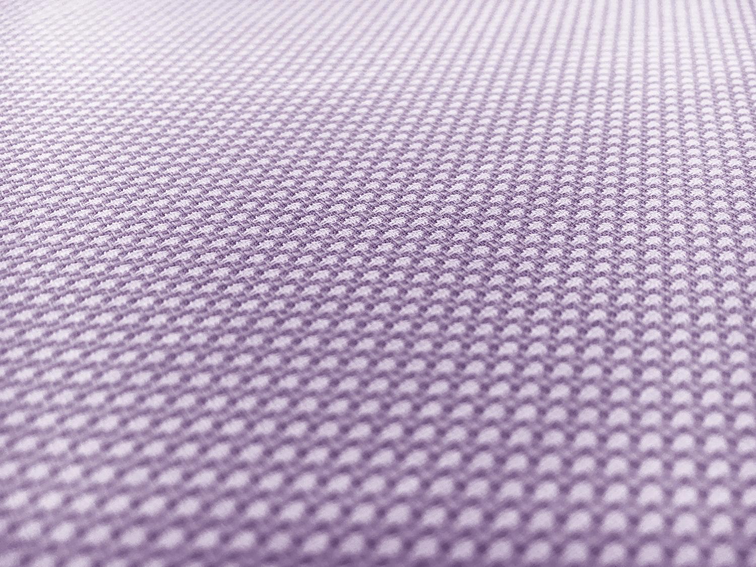 Italian Cotton Birdseye Dobby Shirting in Lilac2