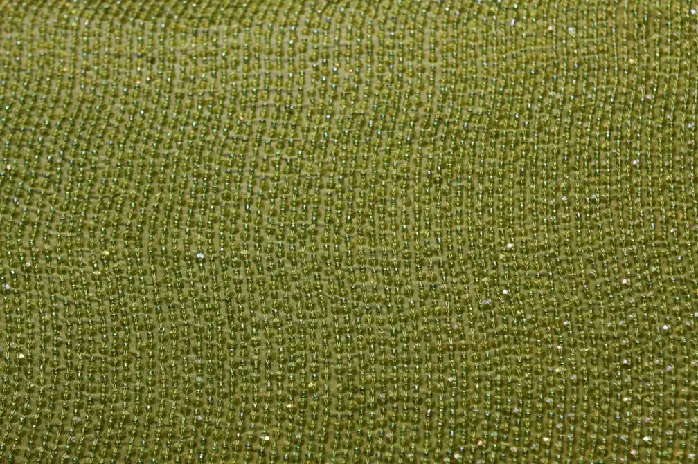 Sequins on Silk Chiffon0