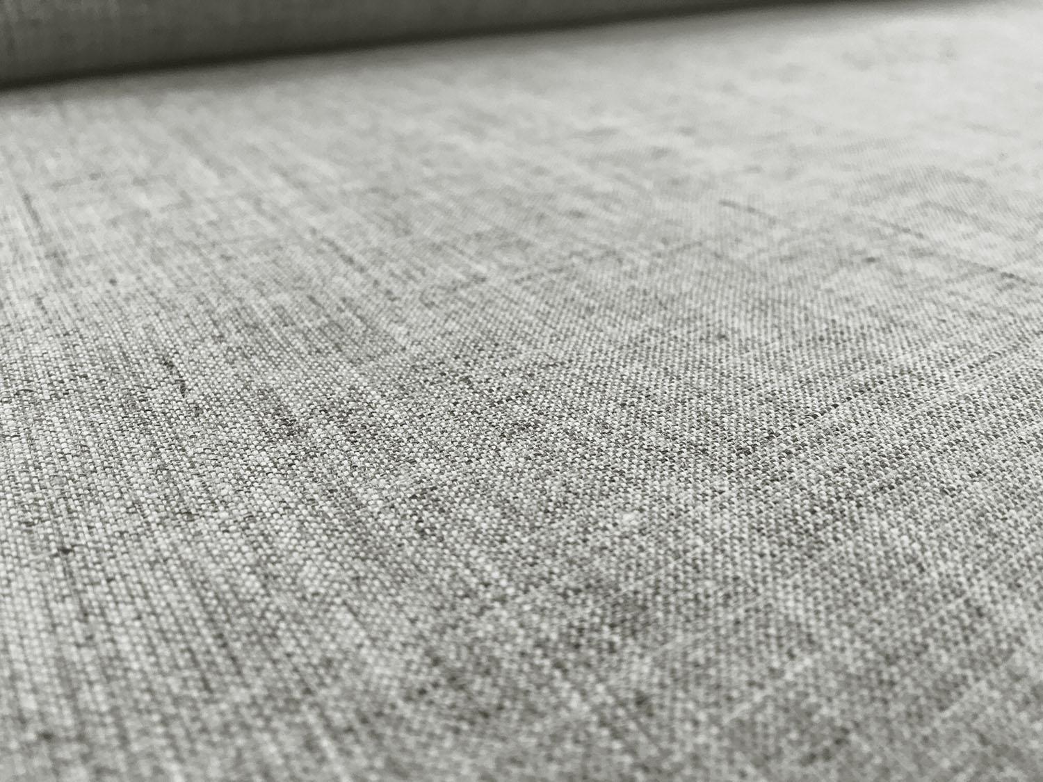 Italian Medium Weight Linen Two Tone in Grey2