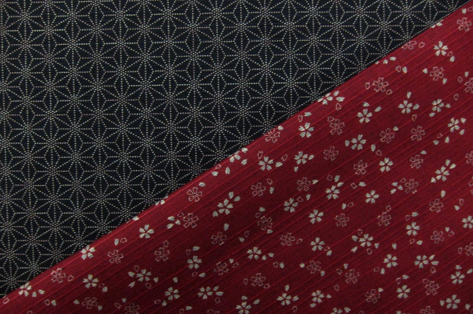 Japanese Cotton Doubleface Print in Scarlet
