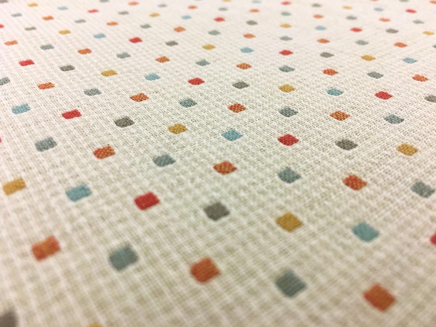 Japanese Cotton Woven Novelty With Little Multicolor Squares 2