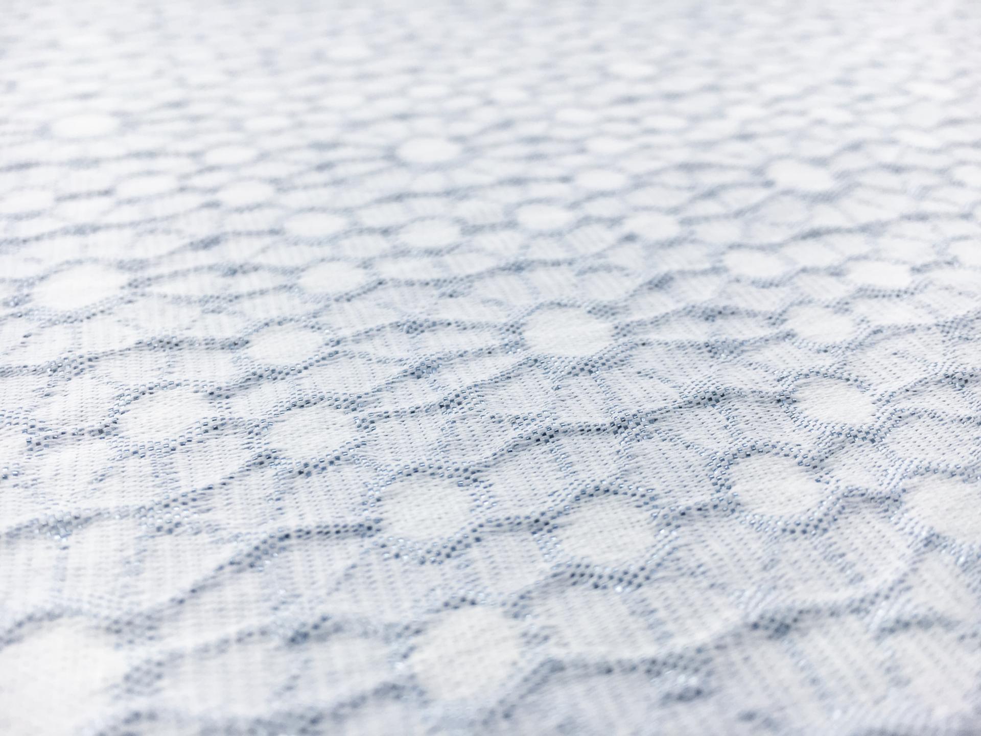 Metallic Acetate Blend Brocade in Baby Blue0