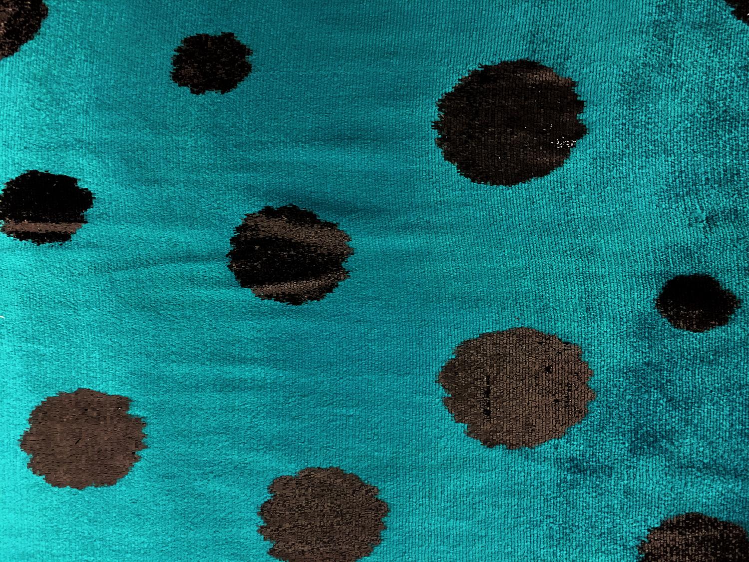 Silk Lurex Panné Velvet with Dots0