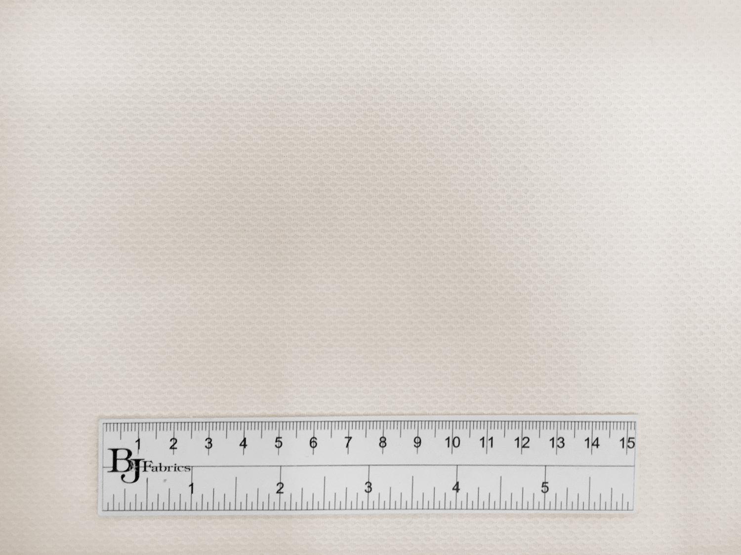 Pima Cotton Birdseye Pique in Ecru2