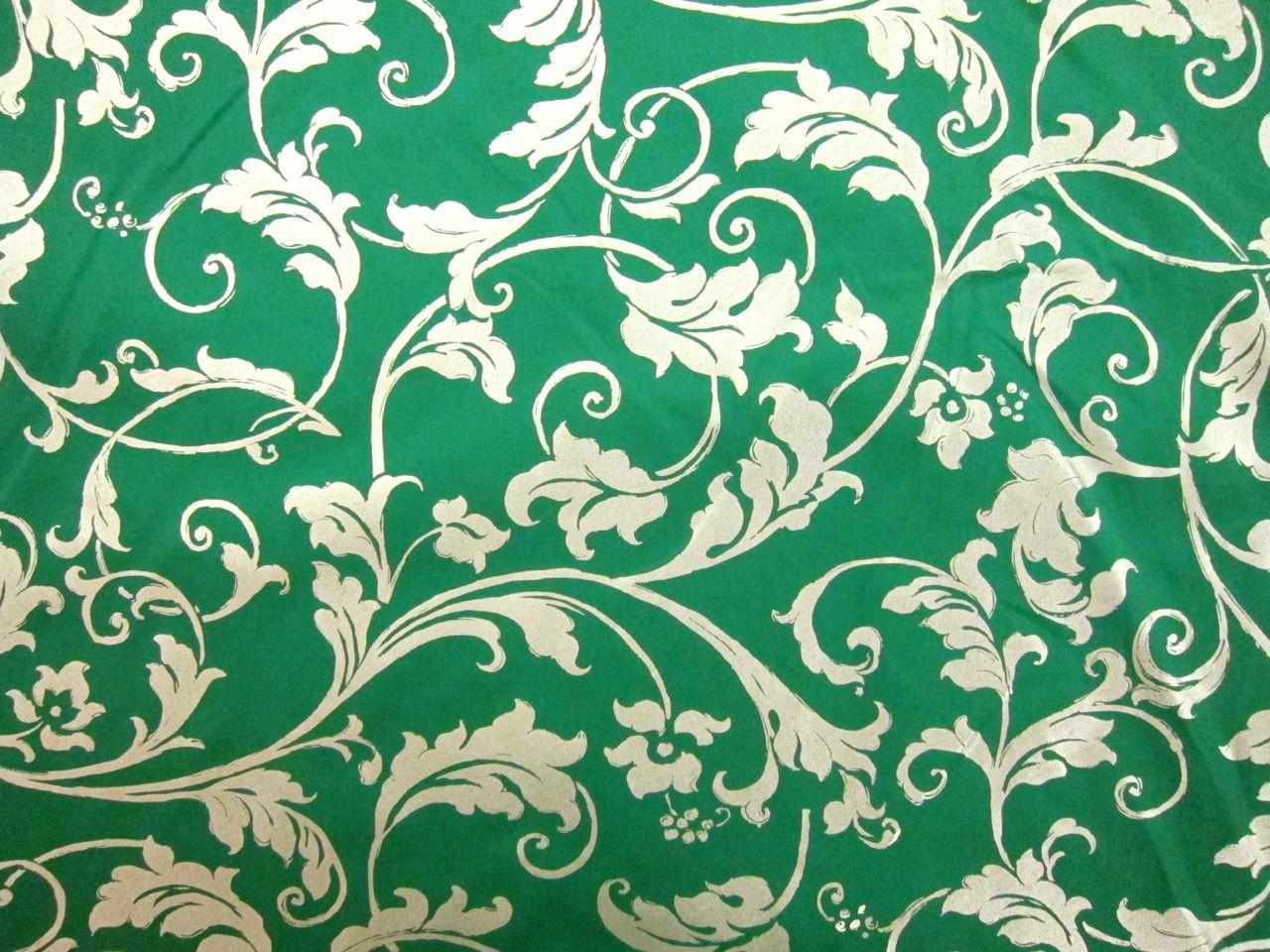 Metallic Printed Light Weight Silk Blend Zibeline0