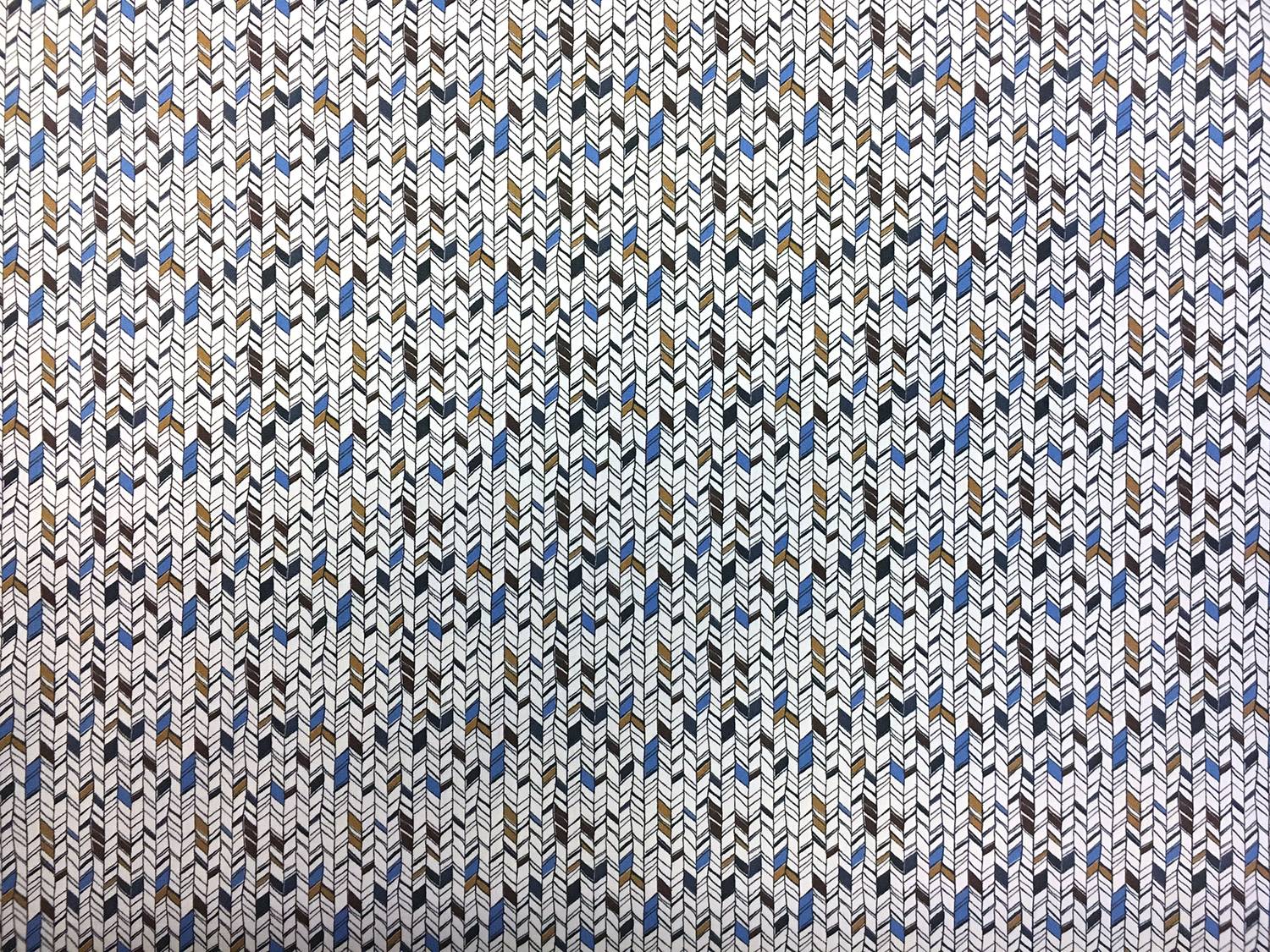 Cotton Broadcloth With Small Geometric Print0