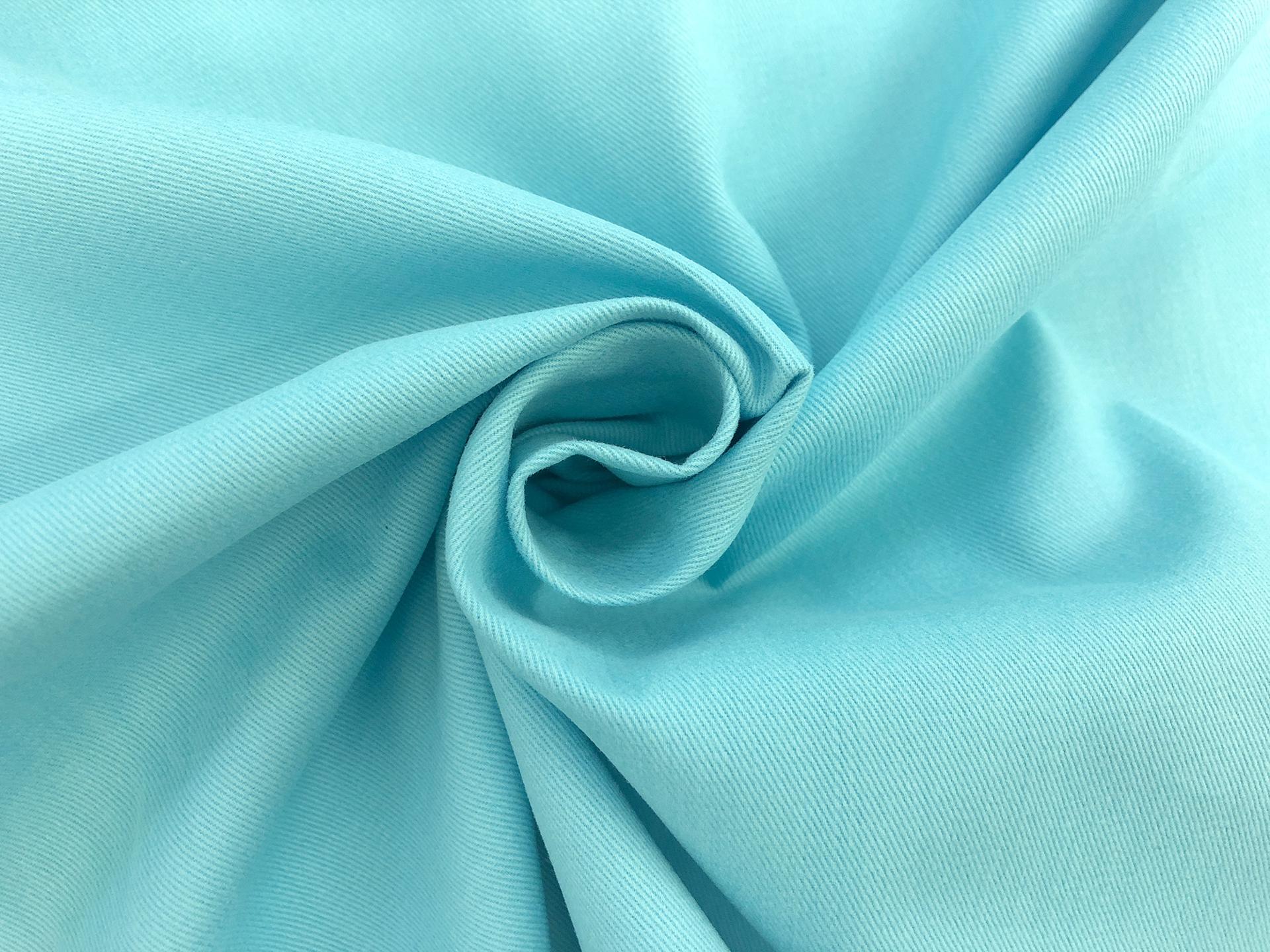 7oz Sanded Cotton Twill in Ocean1
