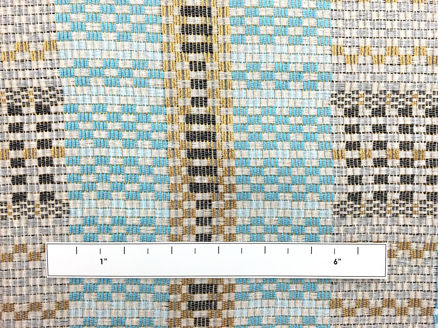 Cotton Blend Metallic Basketweave1