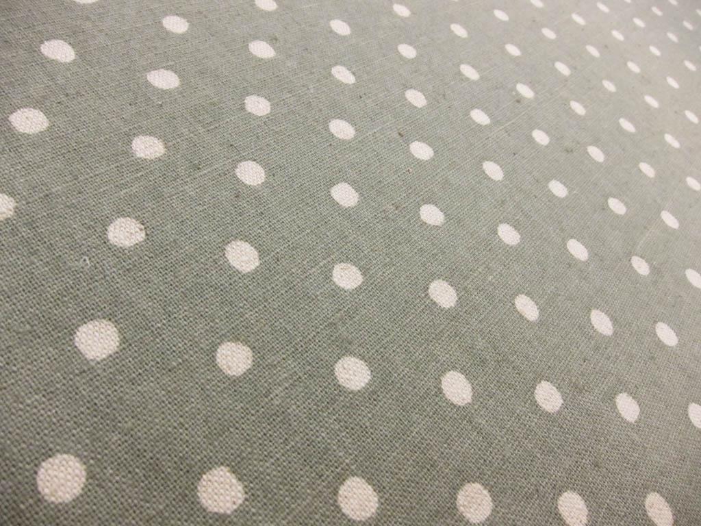 Japanese Cotton Linen Polka Dot Print2