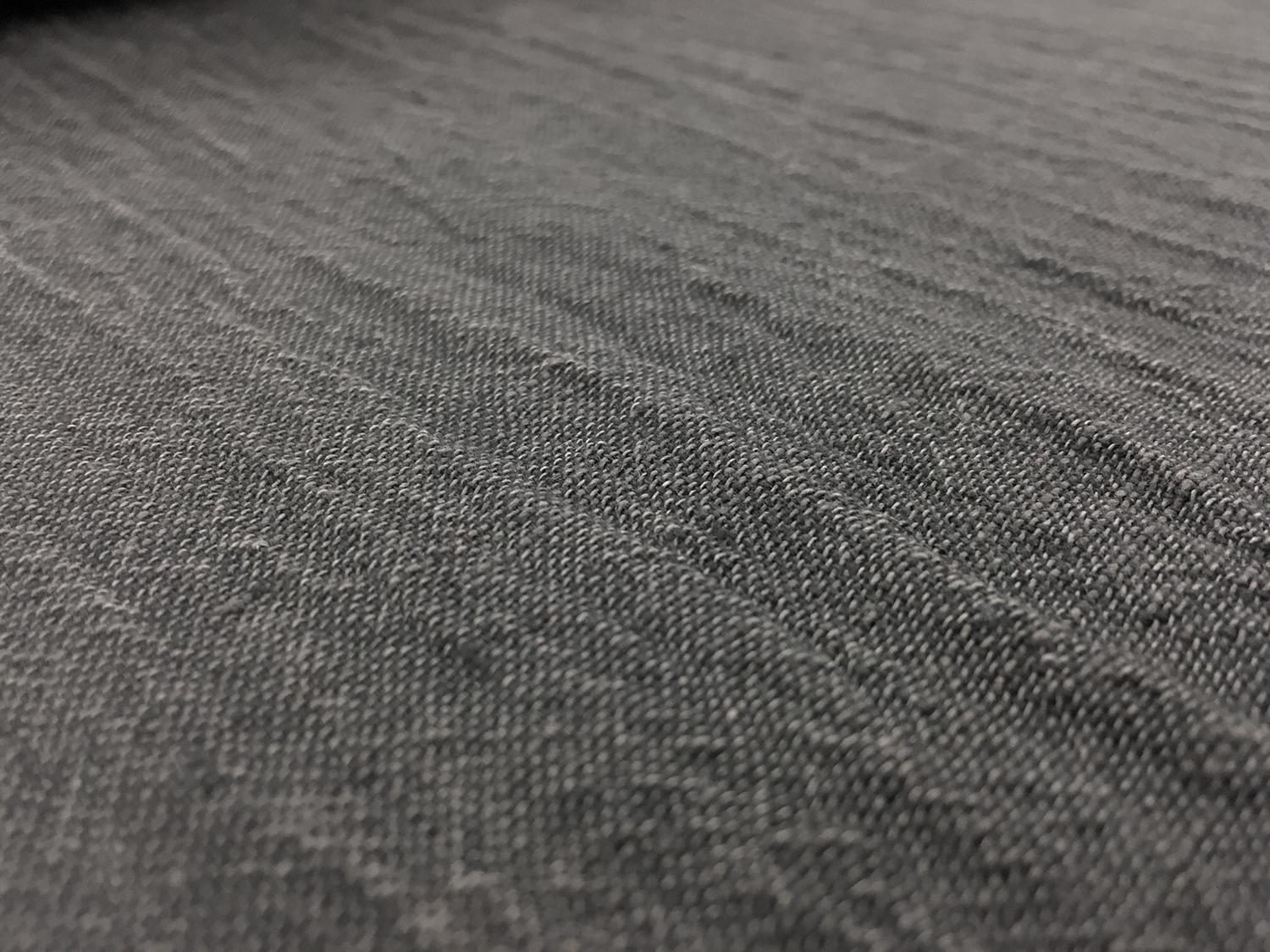 Crinkle Linen Gauze in Charcoal