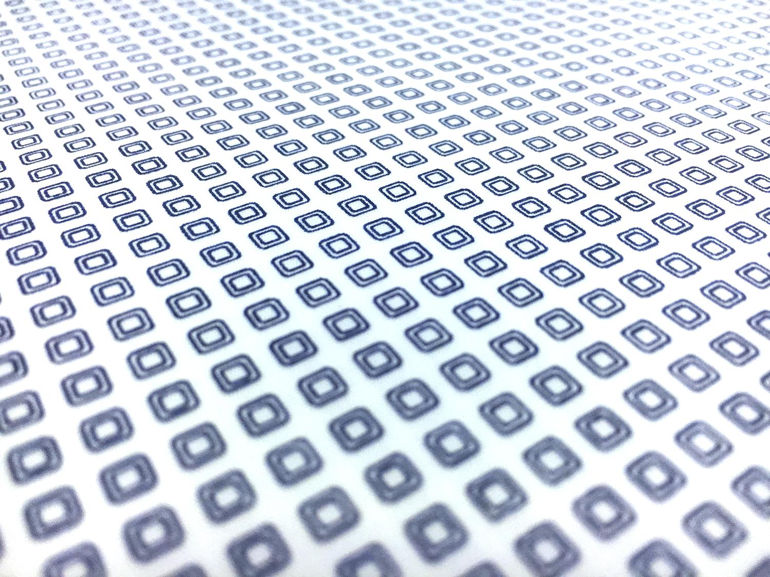 Cotton Shirting Petite Squares Print in Navy2