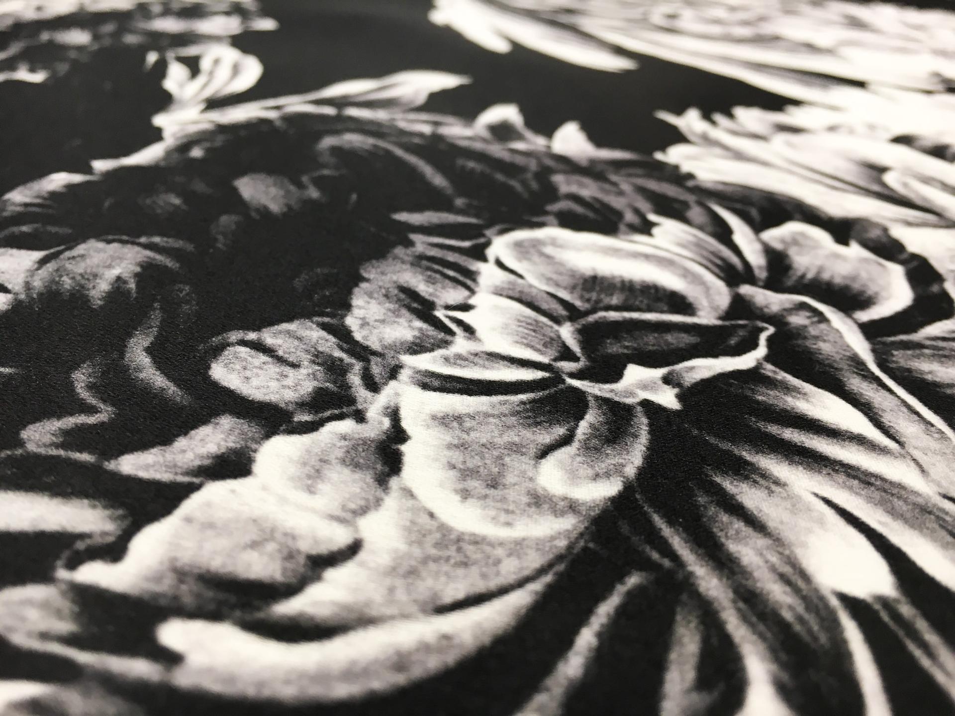 Printed Silk Satin Organza 2