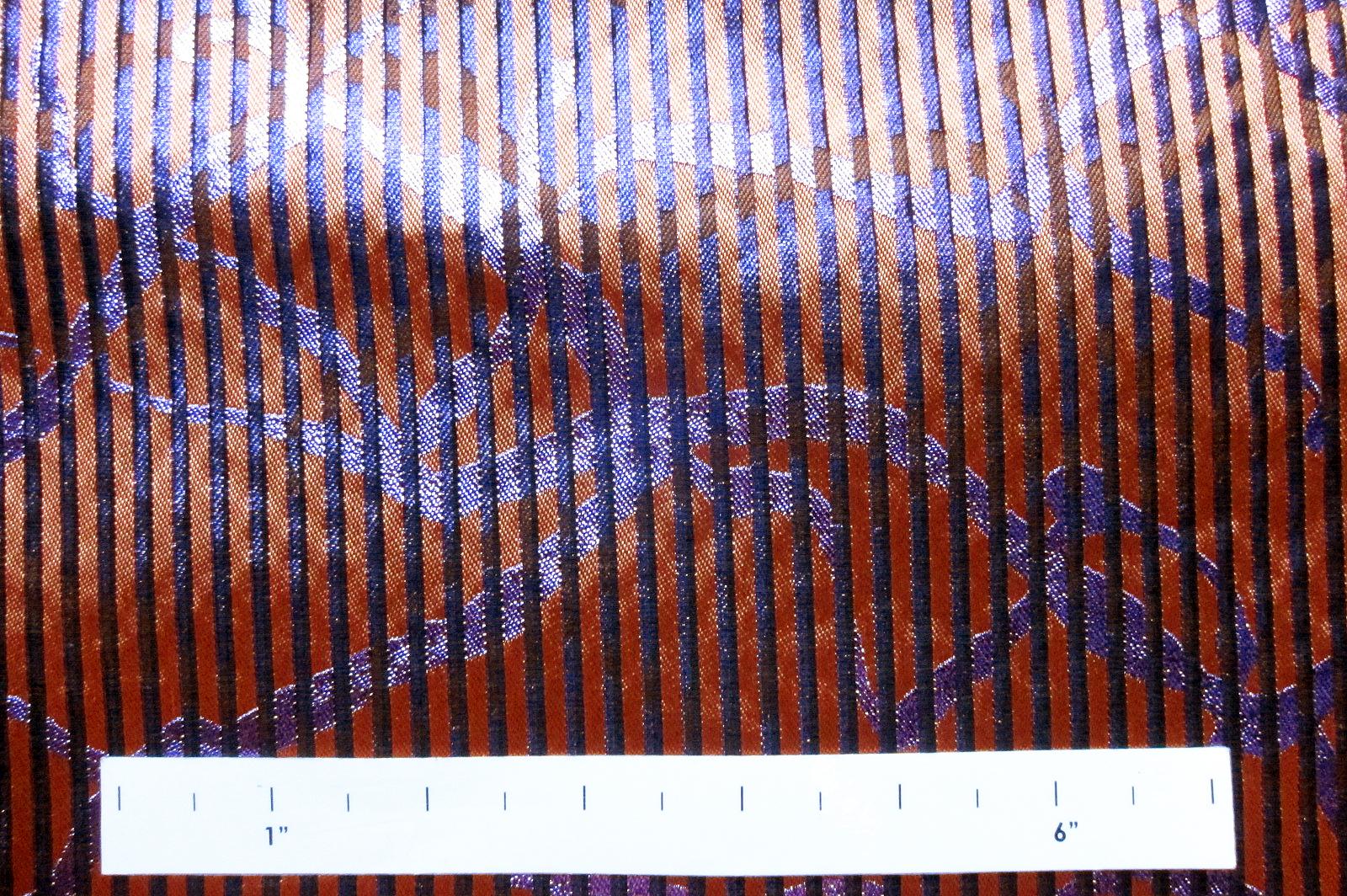 Silk Blend Metallic Stripe Organza1