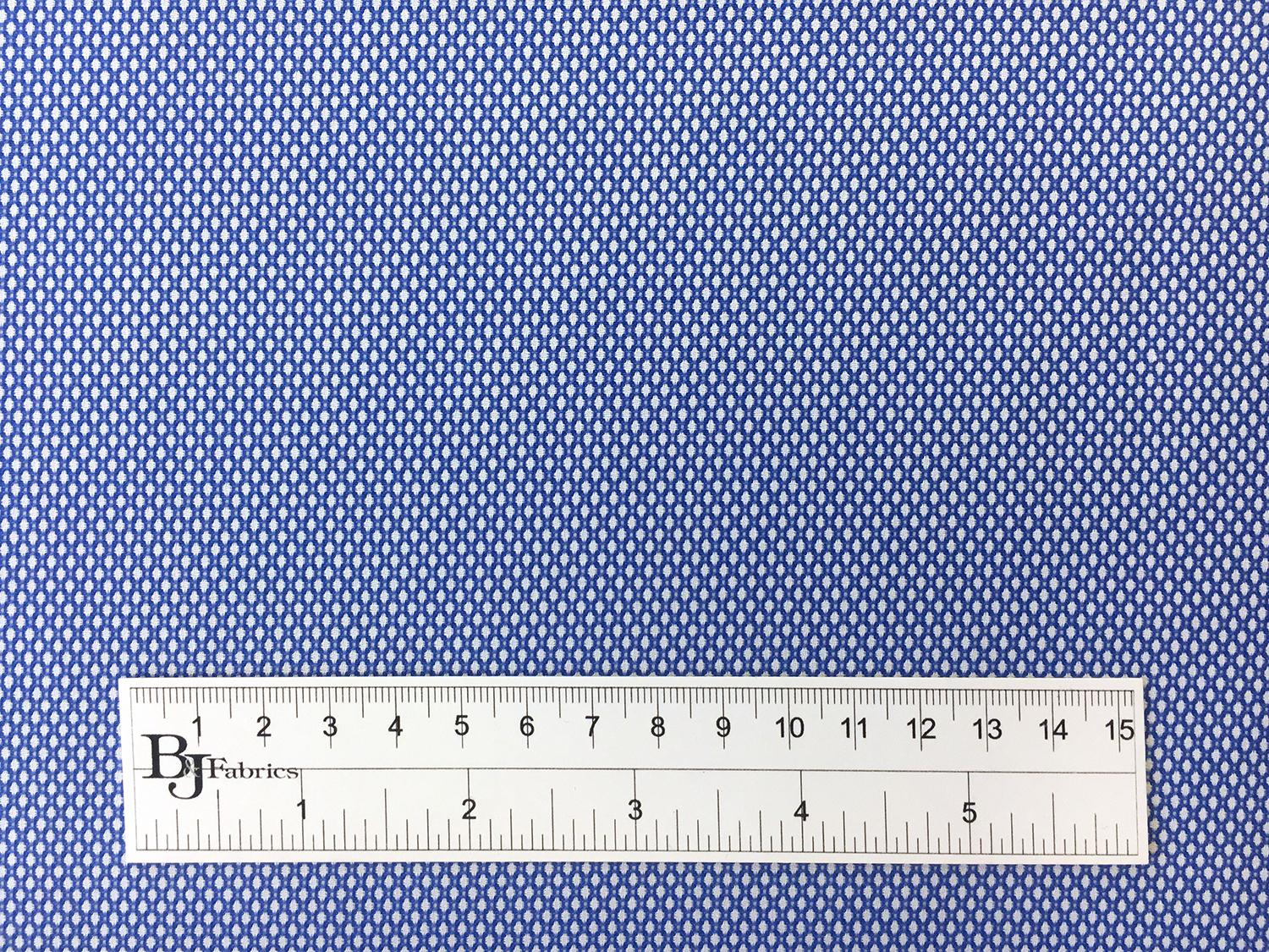 Italian Cotton Birdseye Dobby Shirting in Blue3