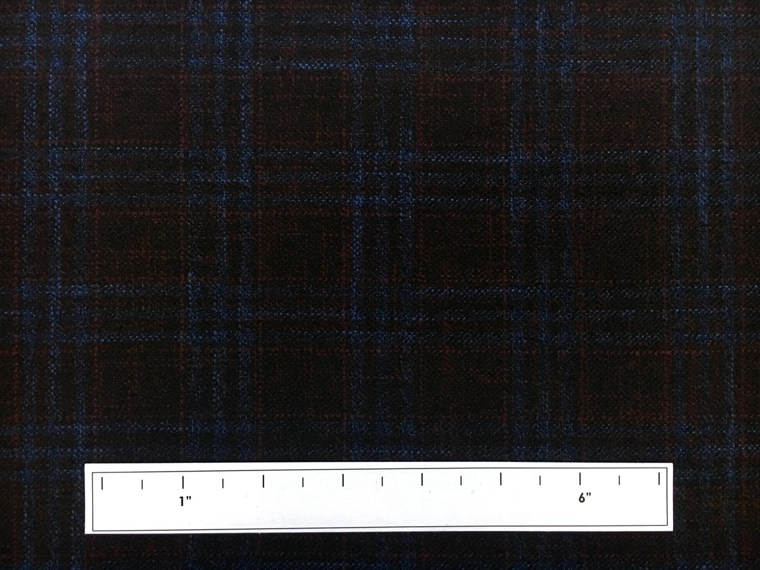 Italian Virgin Wool Bamboo Plaid Suiting3