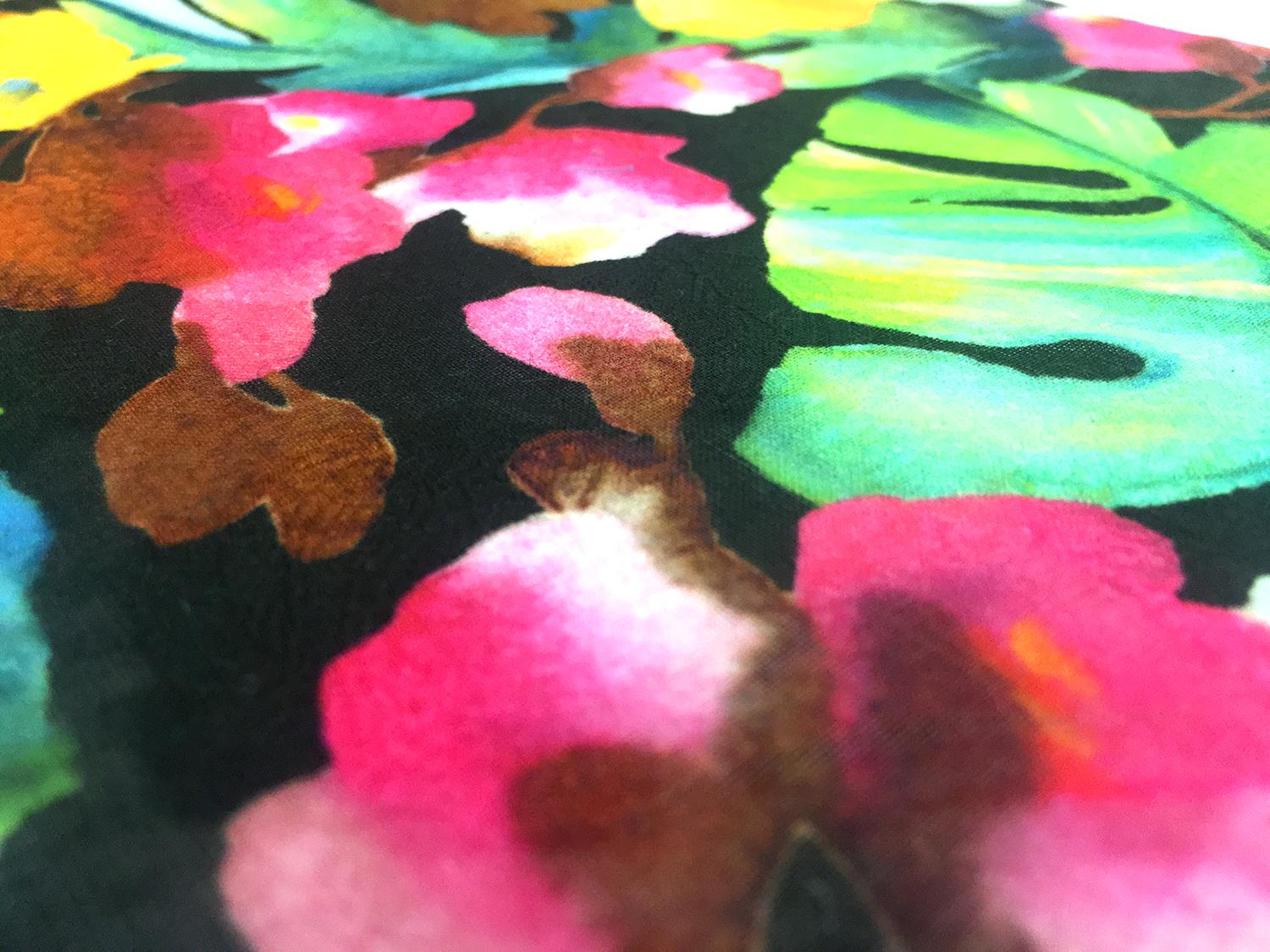 Italian Fil Coupe Voile Floral Print2