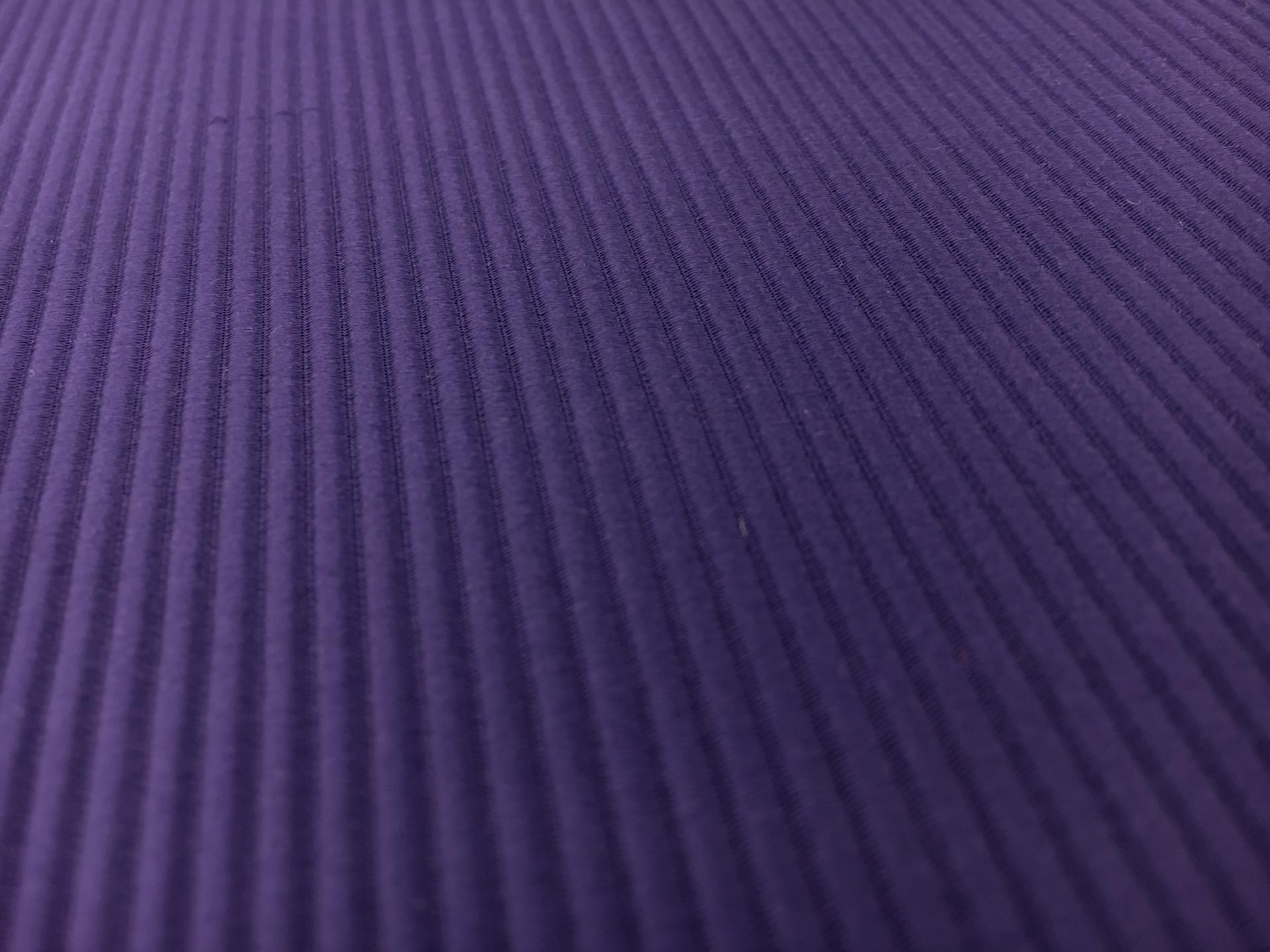 Italian Cotton and Acetate Ottoman in Viola2