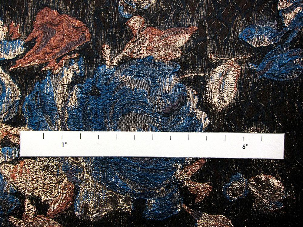 Silk Blend Metallic Floral Cloqué 2