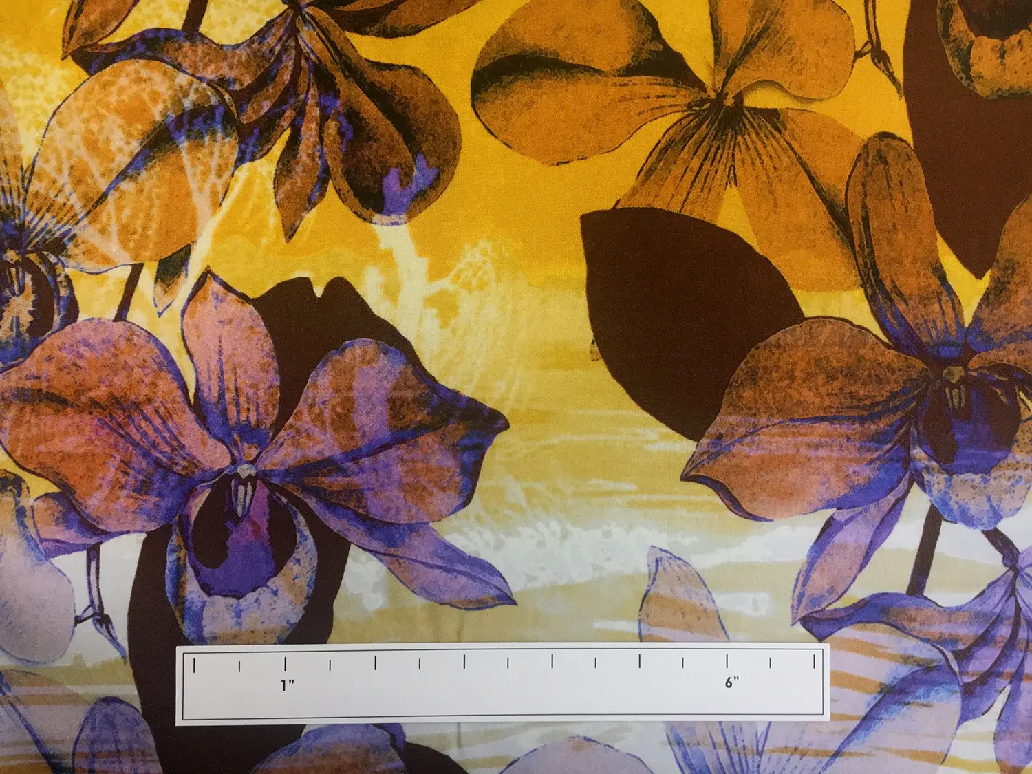 Ratti Italian Cotton Sateen Orchids Print3