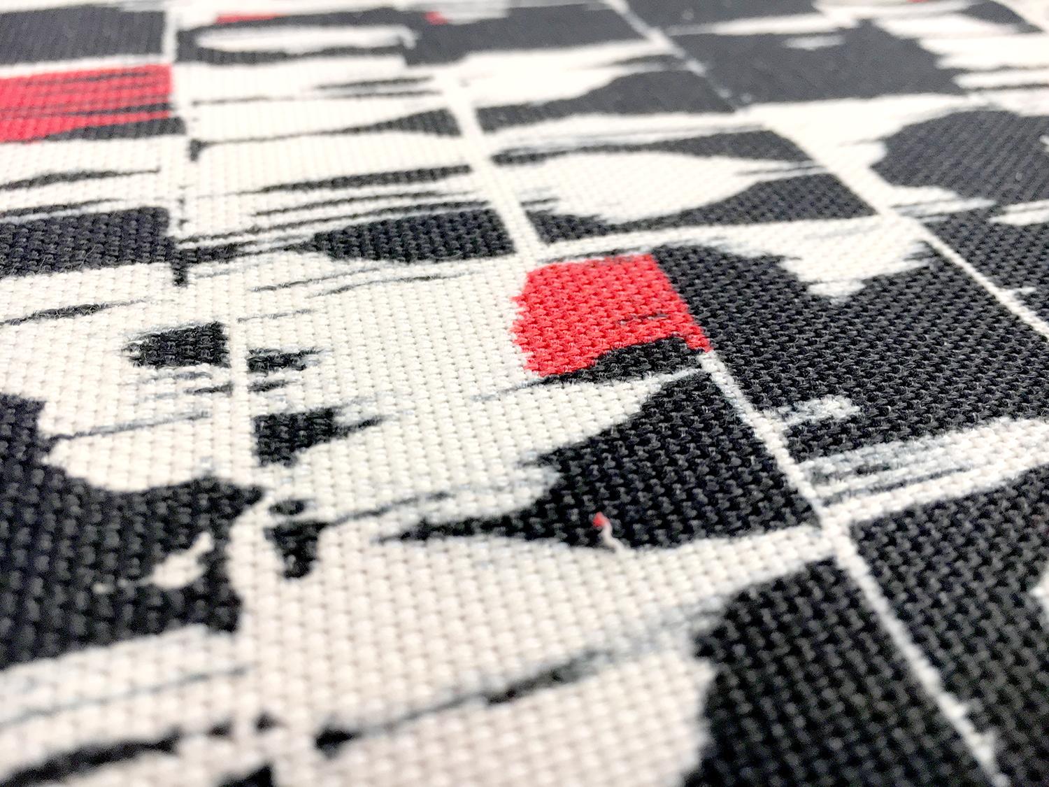 Cotton and Viscose Blend Light Weight Canvas with Geometric Patterns2