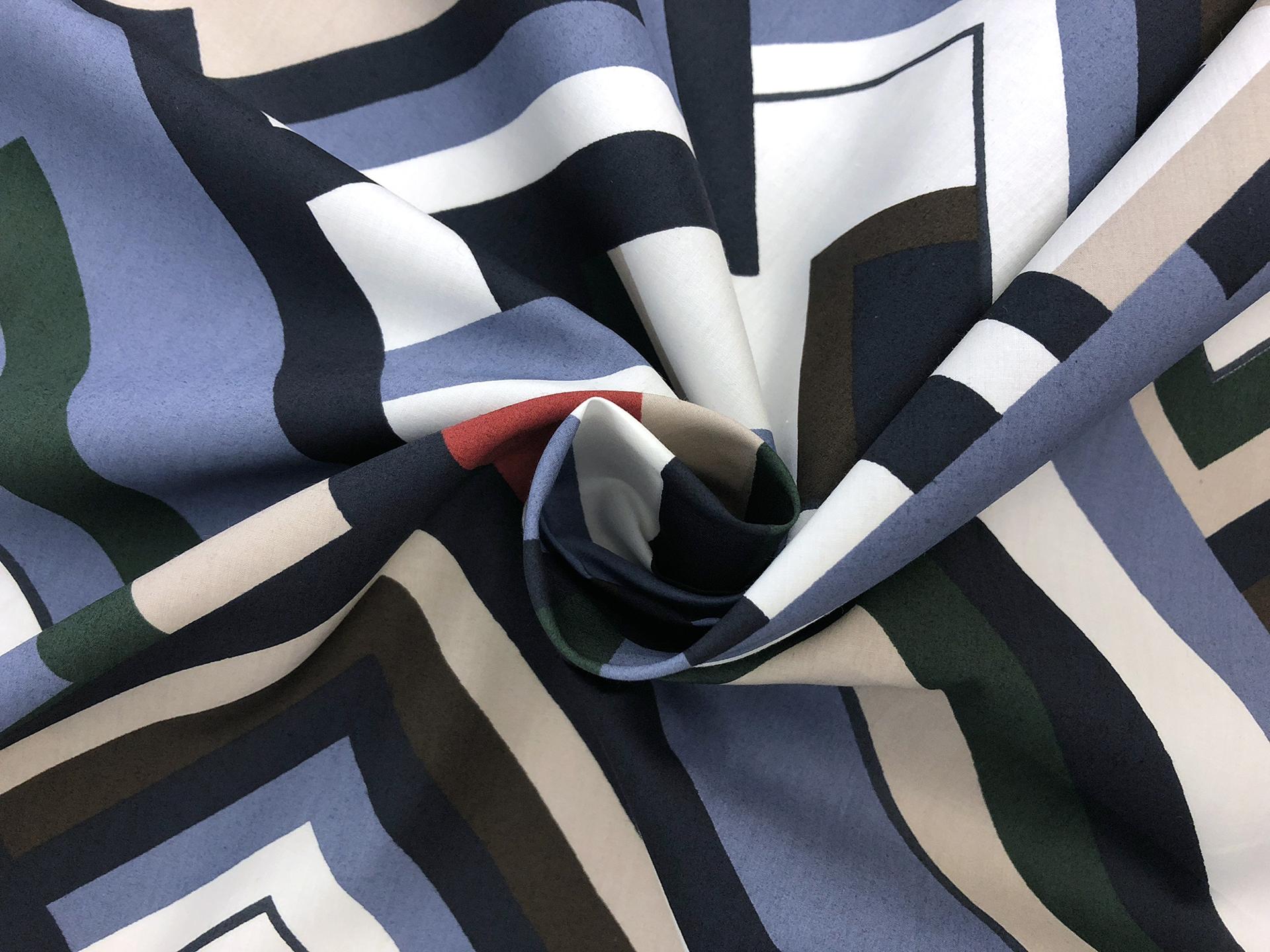 Multicolor Geometric Cotton Lawn Print1