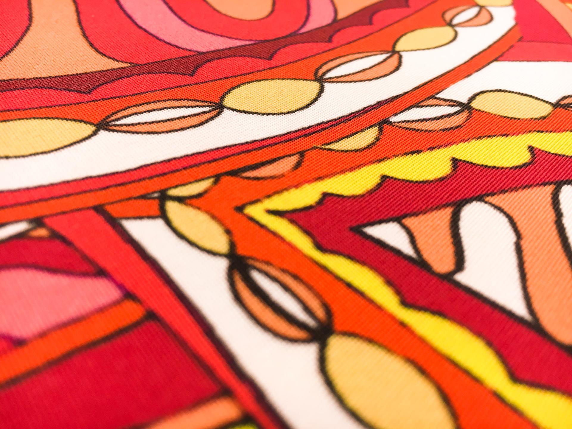 Printed 4Ply Crepe with Large Vibrant Abstract Flowers2