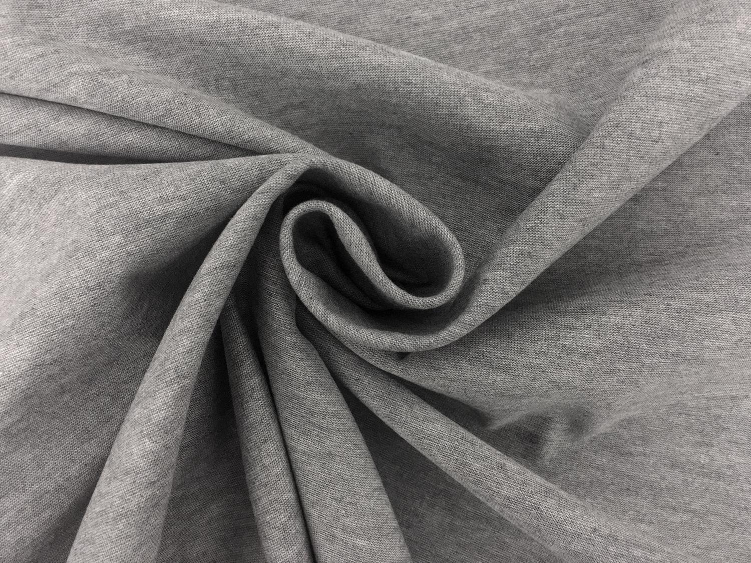 Japanese Cotton Lyocell Ultima Jersey in Heather Grey1