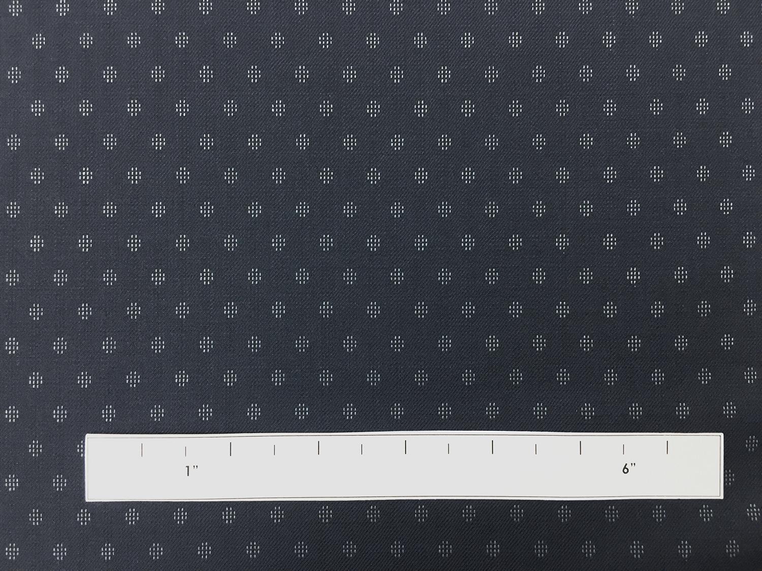 Italian Wool And Lycra Suiting With Woven Dots1