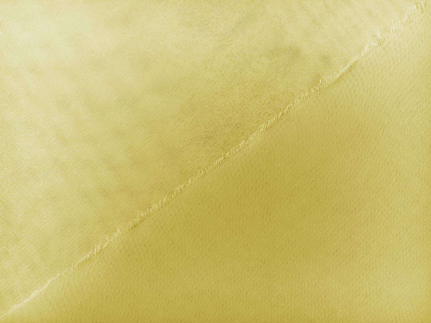Microfiber Silver Metallic Chiffon in Yellow2