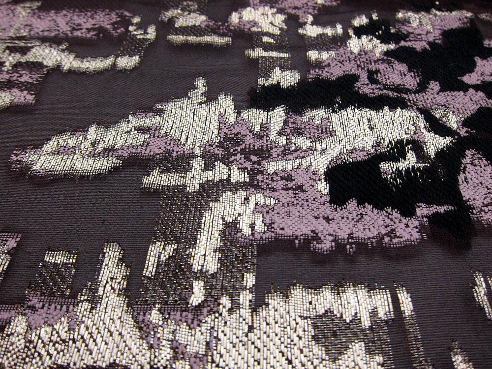 Silk Blend Metallic Fil Coupé Organza1