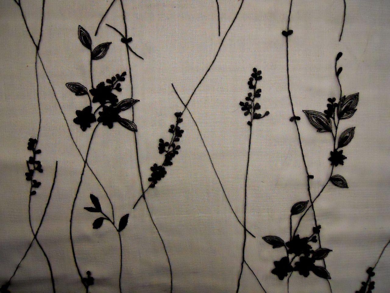 Embroidered Silk Chiffon0