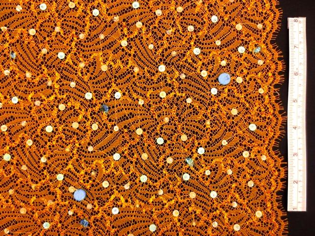 Beaded Metallic Chantilly Lace0