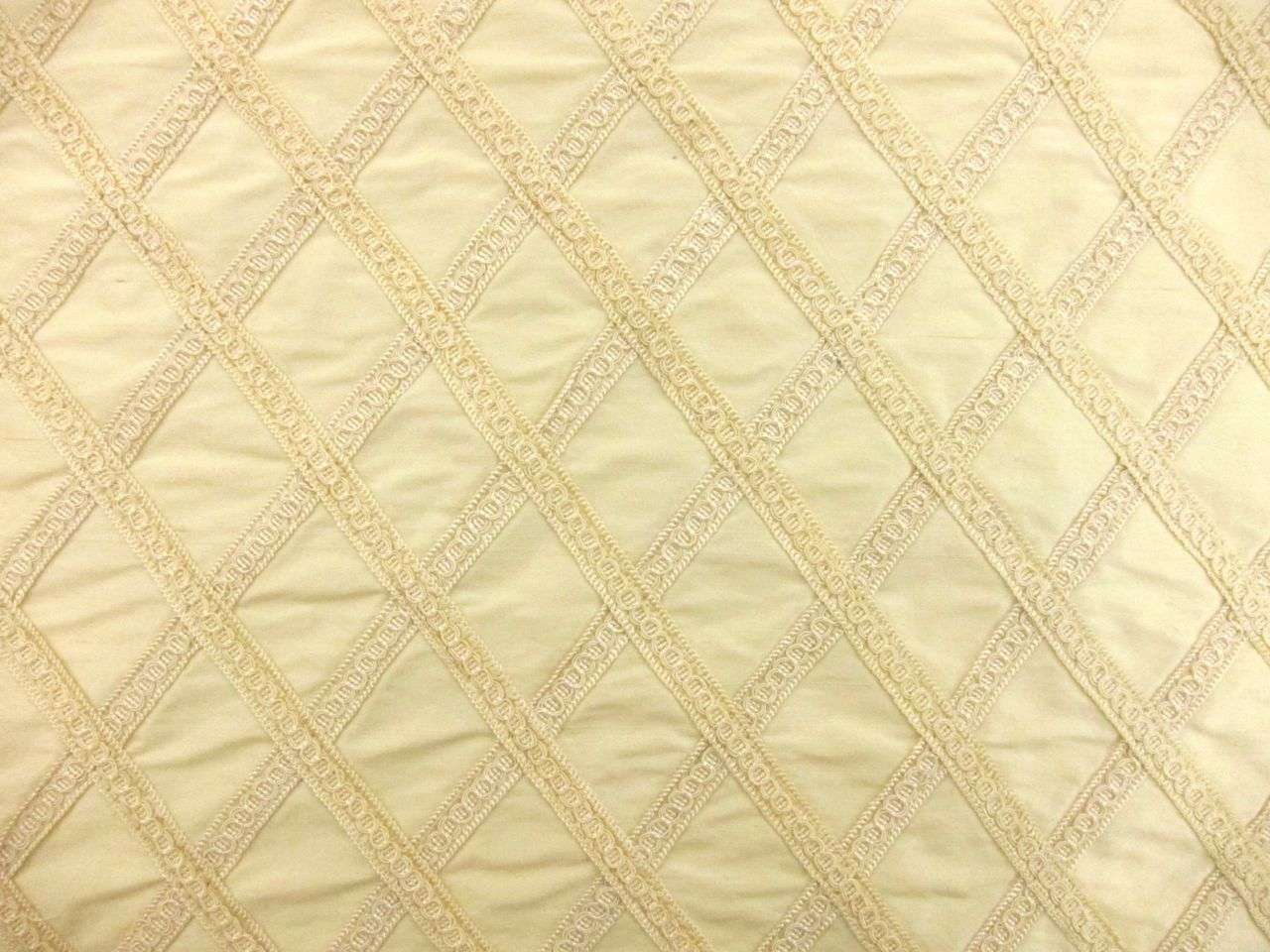 Trim Embroidered Silk Shantung0