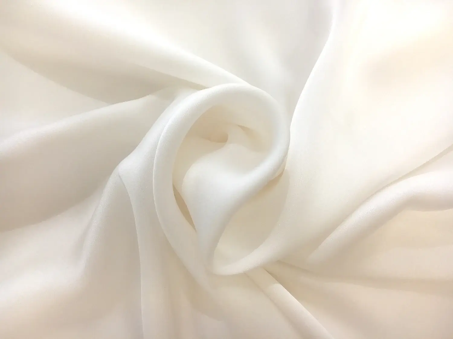 Japanese Polyester Charmeuse in Off White1