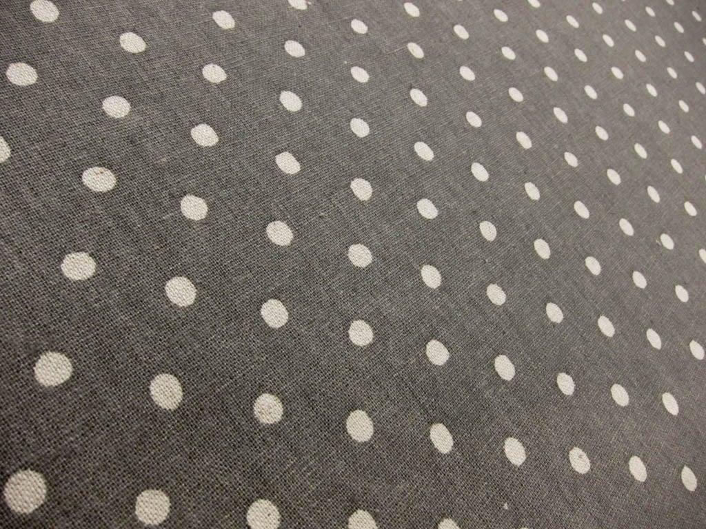 Japanese Cotton Linen Polka Dot Print2