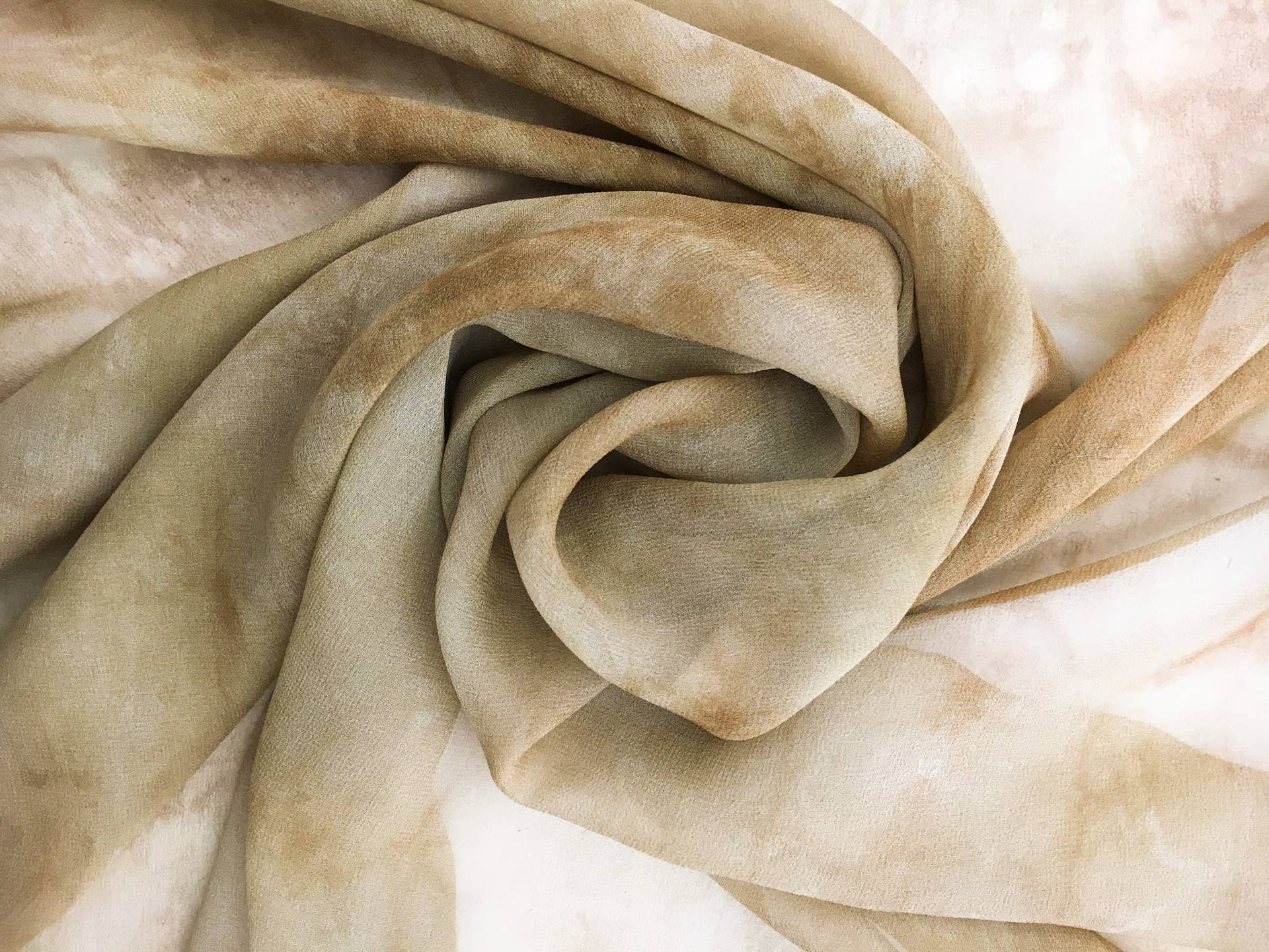 Tie Dyed Silk Chiffon0